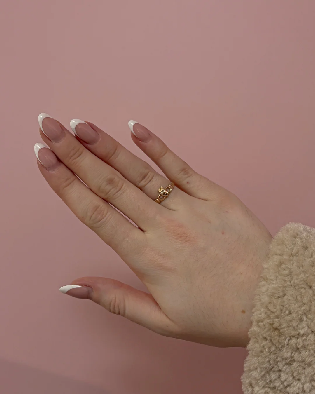 18ct Gold Plated Dainty Claddagh Ring | Dearbhla - Image 2