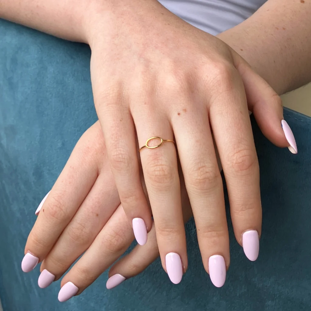 9ct Gold Delicate Oval Cut Out Ring | Xani - Image 6