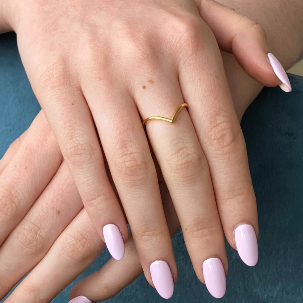 9ct Gold Delicate Wishbone Ring | Myro - Image 6