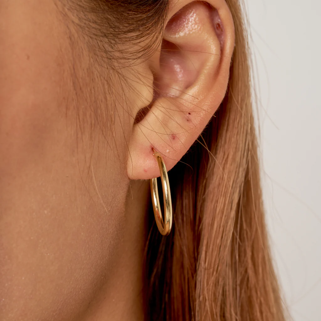 9ct Gold Hoop Earrings | Auve - Image 16