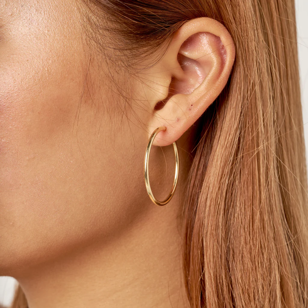 9ct Gold Hoop Earrings | Auve - Image 19