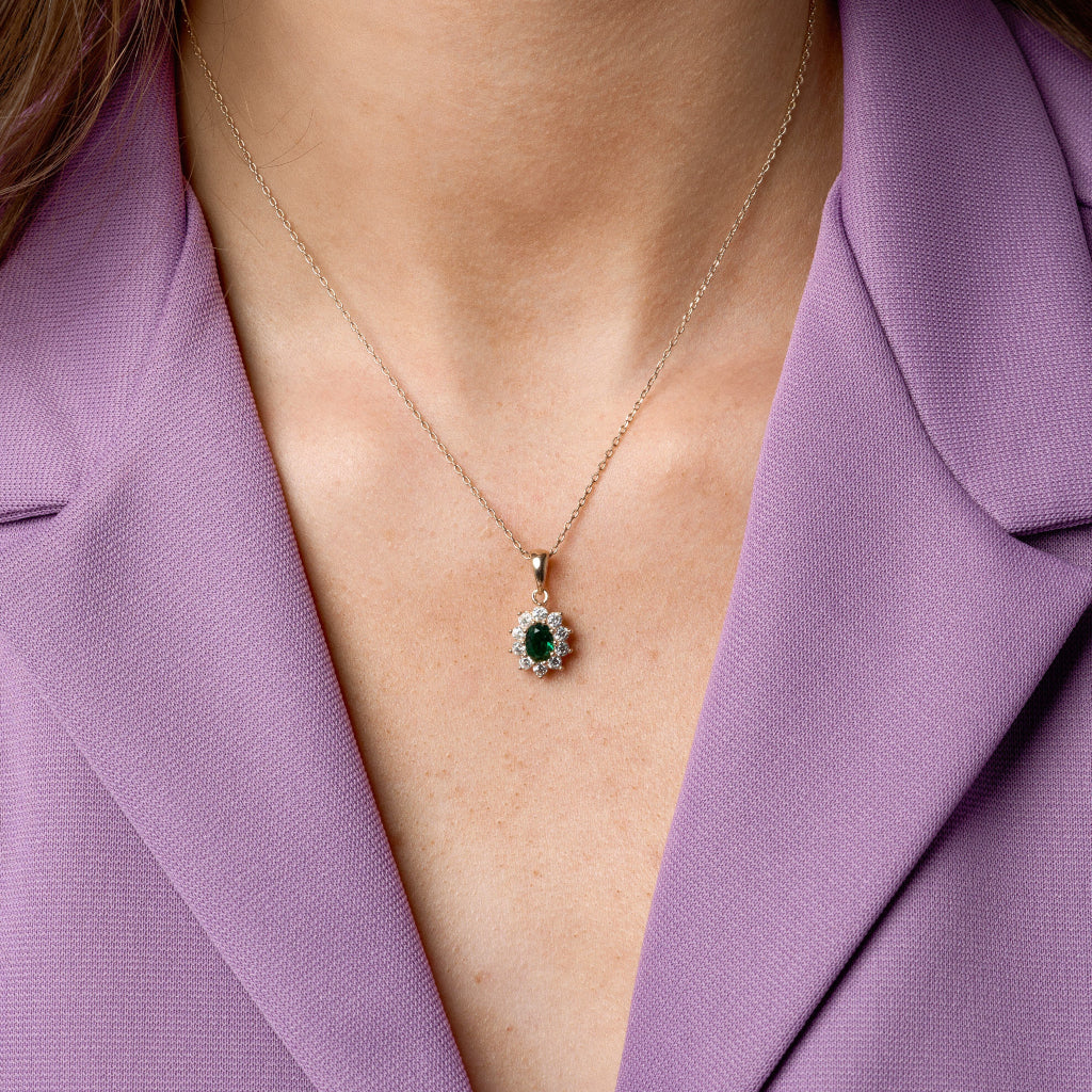 18ct Gold Plated Cluster Necklace | Adina - Image 12