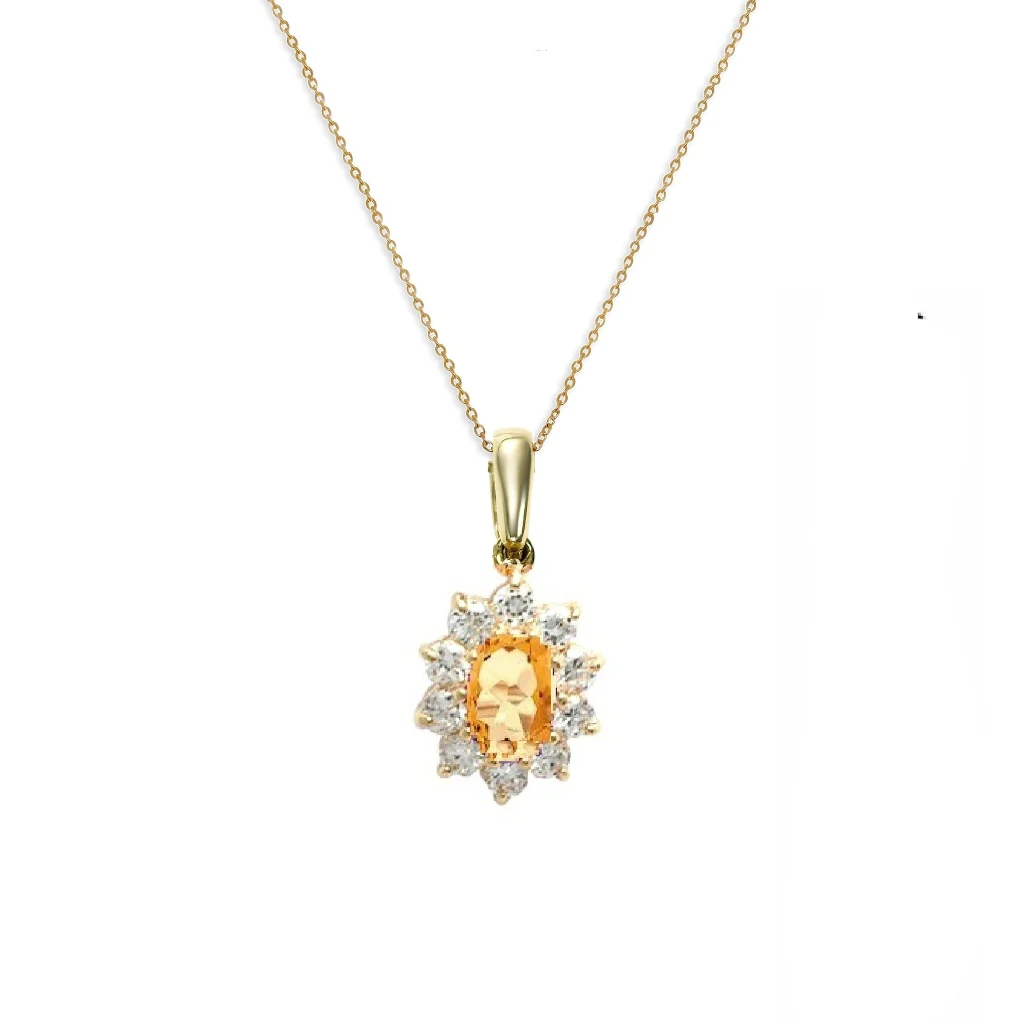 18ct Gold Plated Cluster Necklace | Adina - Image 13