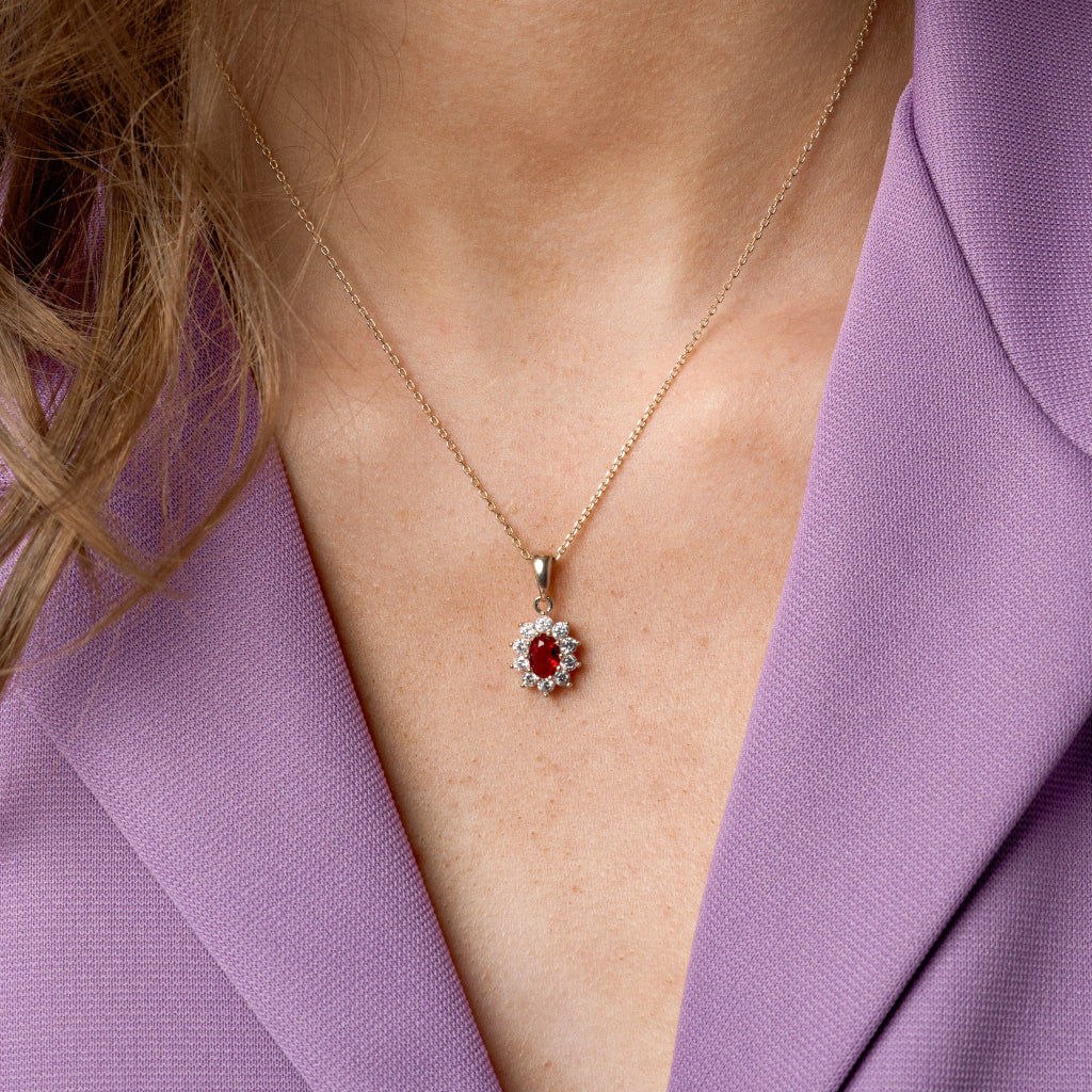 18ct Gold Plated Cluster Necklace | Adina - Image 8