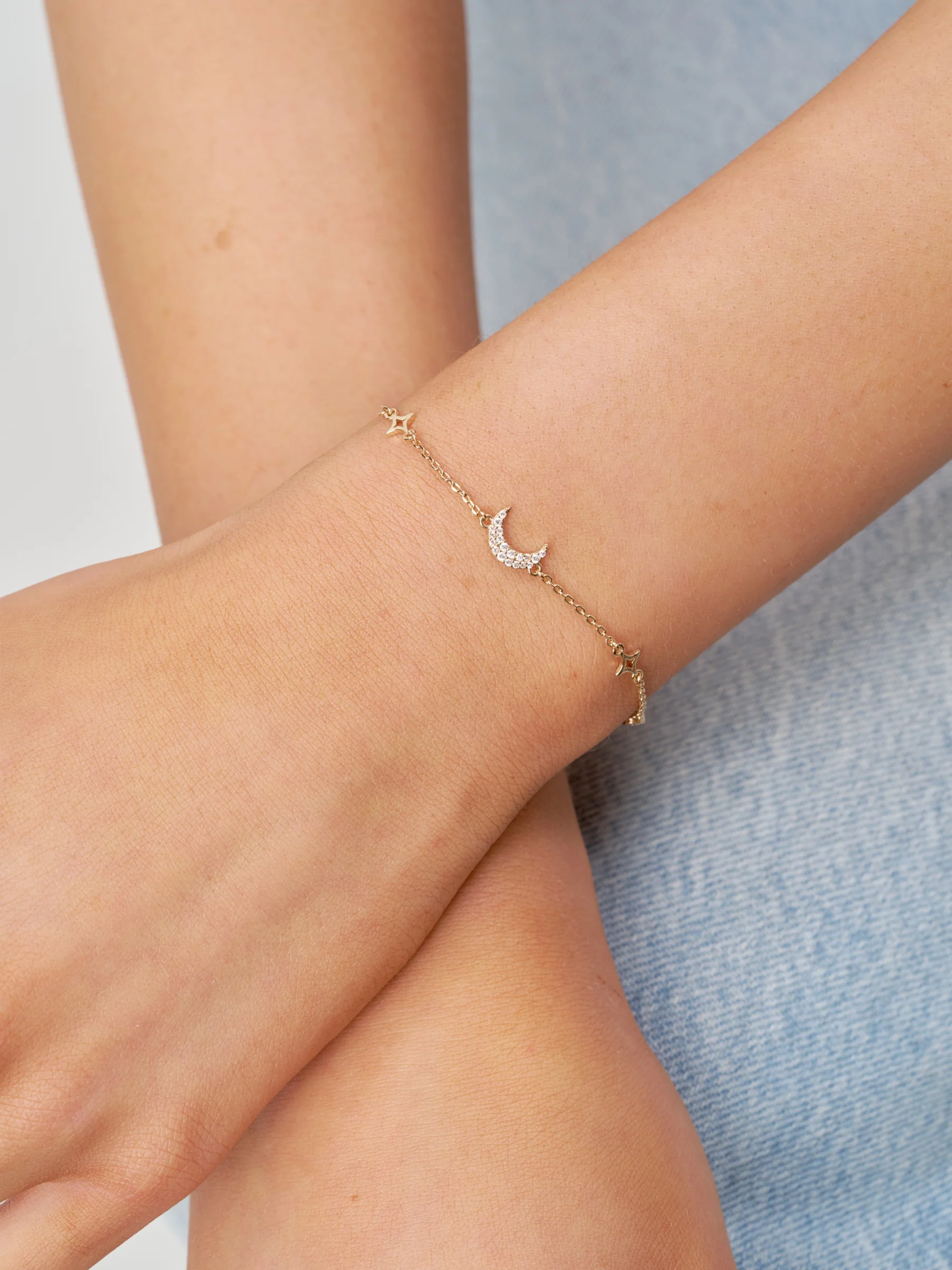 18ct Gold Plated Celestial Bracelet | Ameca - Image 3