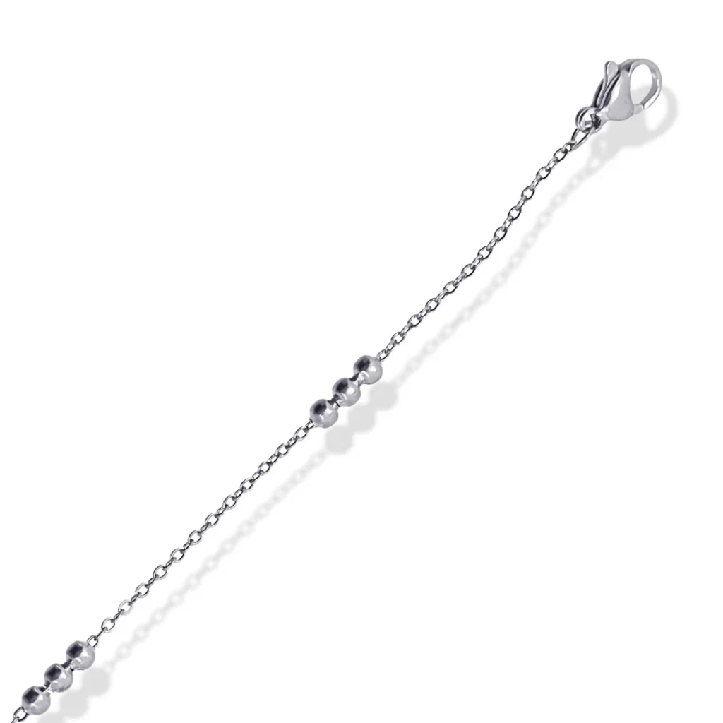 Steel Bead Detail Chain Bracelet | Anartxy - Image 11