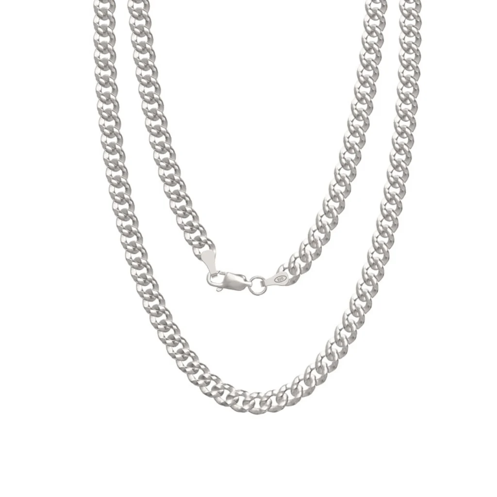 Sterling Silver Chunky Curb Chain Necklace | Cesena