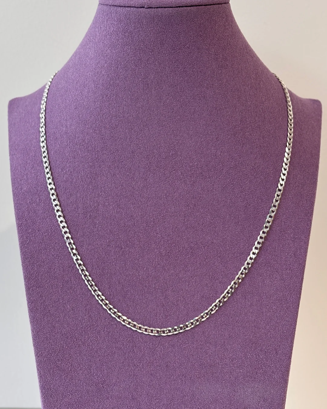 Sterling Silver Chunky Curb Chain Necklace | Cesena - Image 2