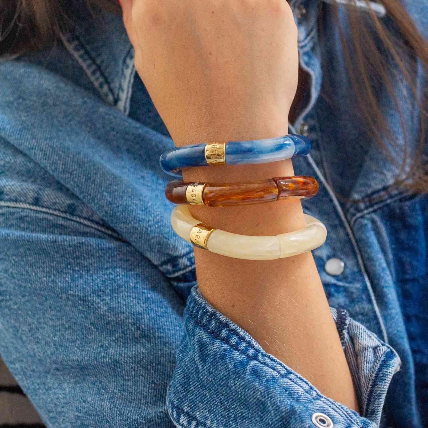 Colourful Resin Bracelet | Igarape Mono | Parabaya - Image 7