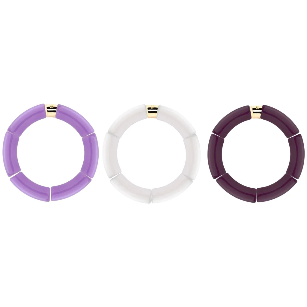 Colourful Resin Bracelet | Jacaranda Mono | Parabaya