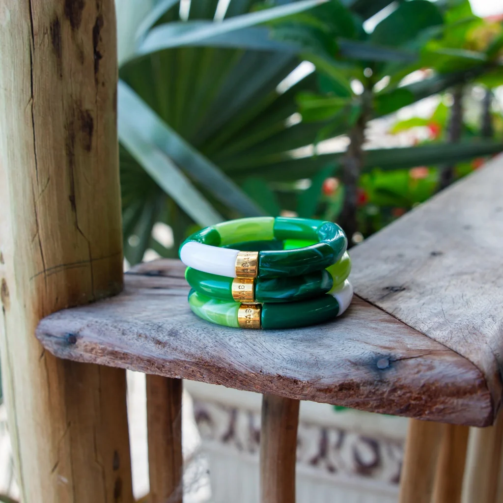 Colourful Resin Bracelet | Palmeira | Parabaya - Image 4
