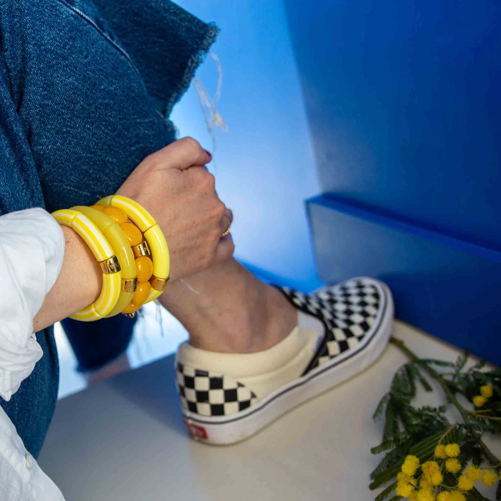 Colourful Resin Bracelet | Riviera Amarelo | Parabaya - Image 6