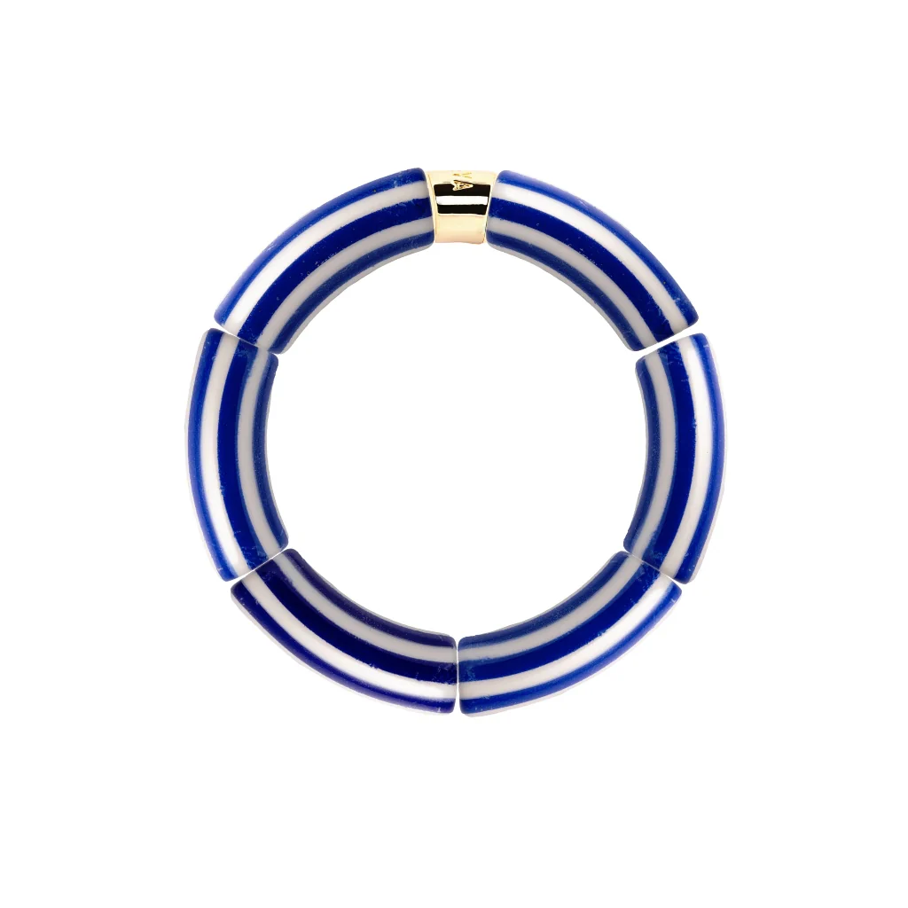 Colourful Resin Bracelet | Riviera Cobalt | Parabaya - Image 3