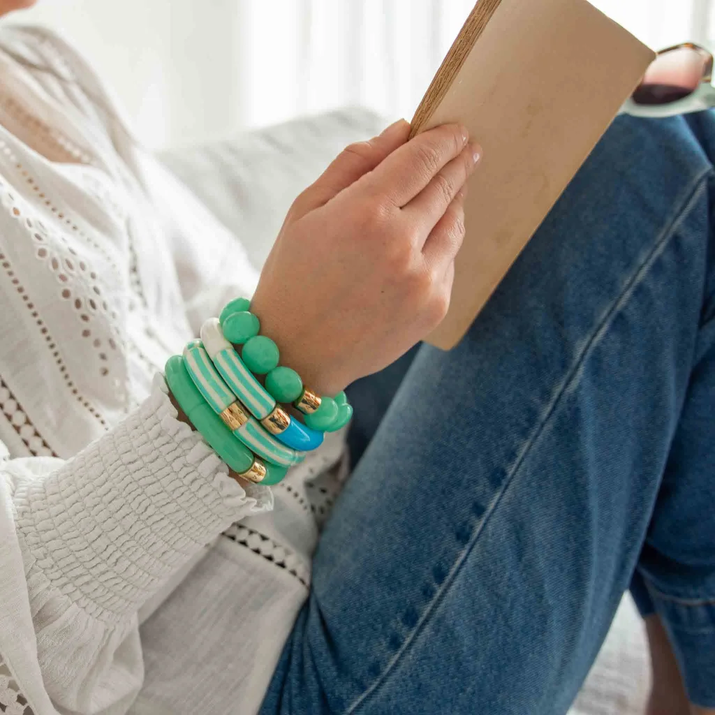 Colourful Resin Bracelet | Riviera Lagon | Parabaya - Image 8