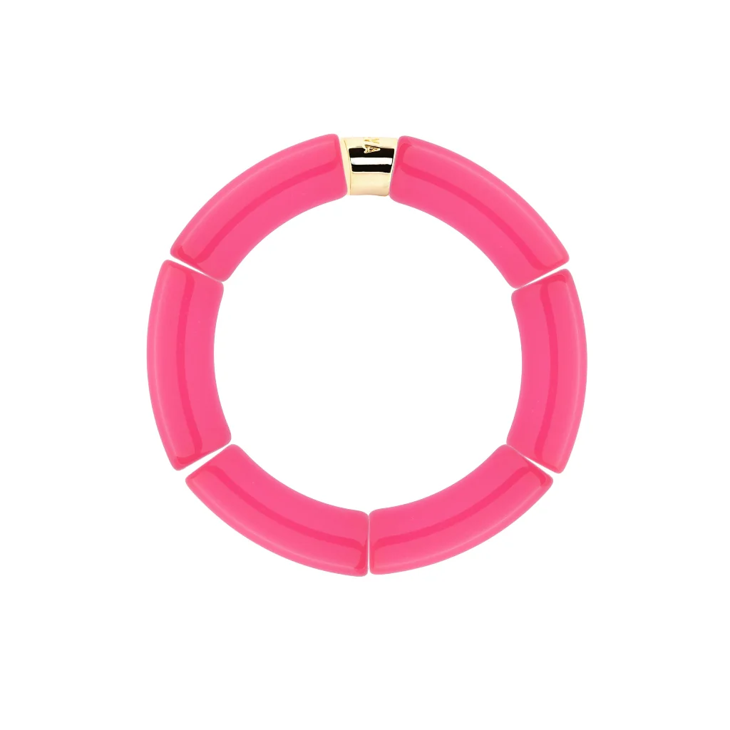 Colourful Resin Bracelet | Riviera Magenta | Parabaya - Image 5