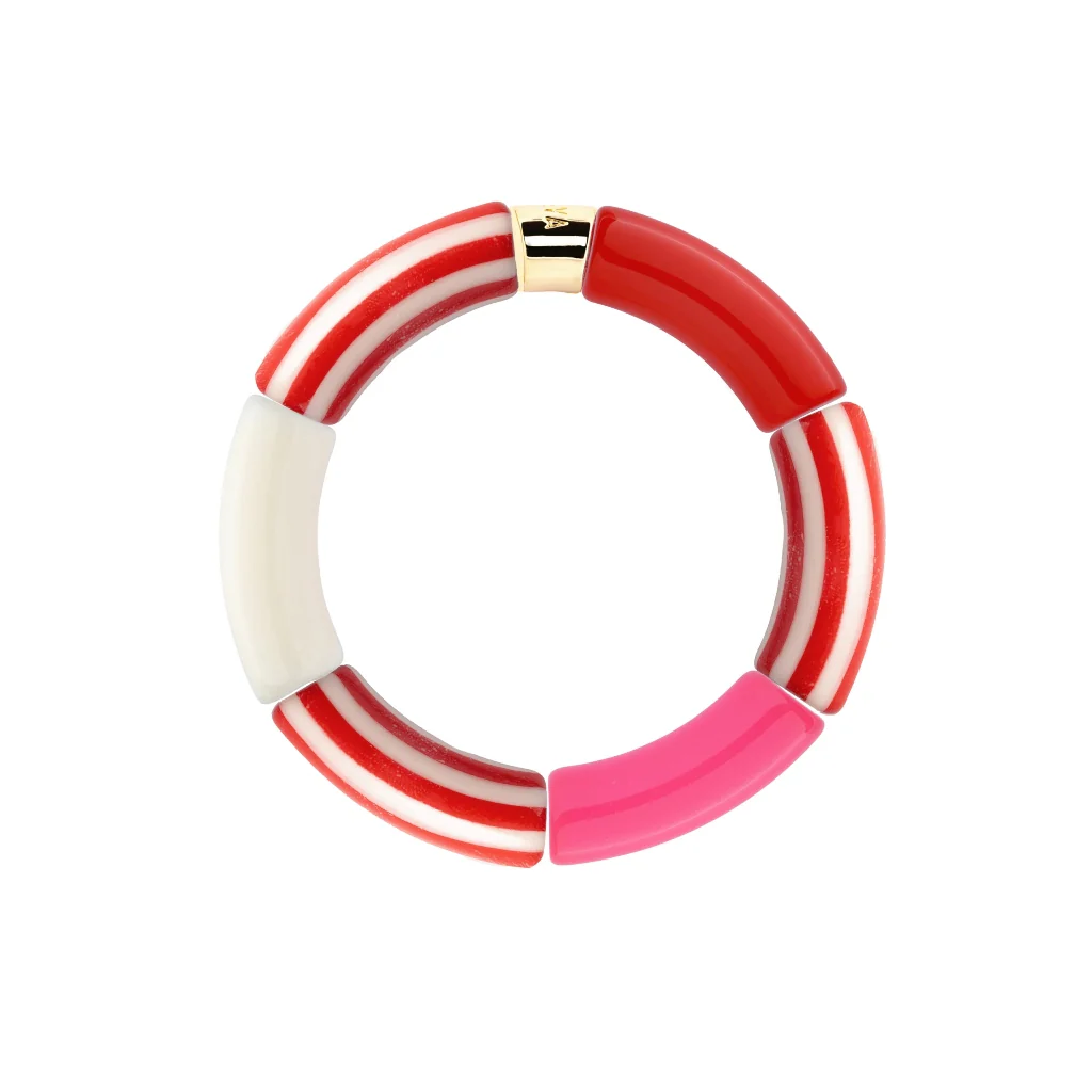 Colourful Resin Bracelet | Riviera Magenta | Parabaya - Image 7
