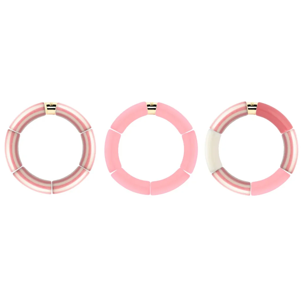 Colourful Resin Bracelet | Riviera Rosado | Parabaya