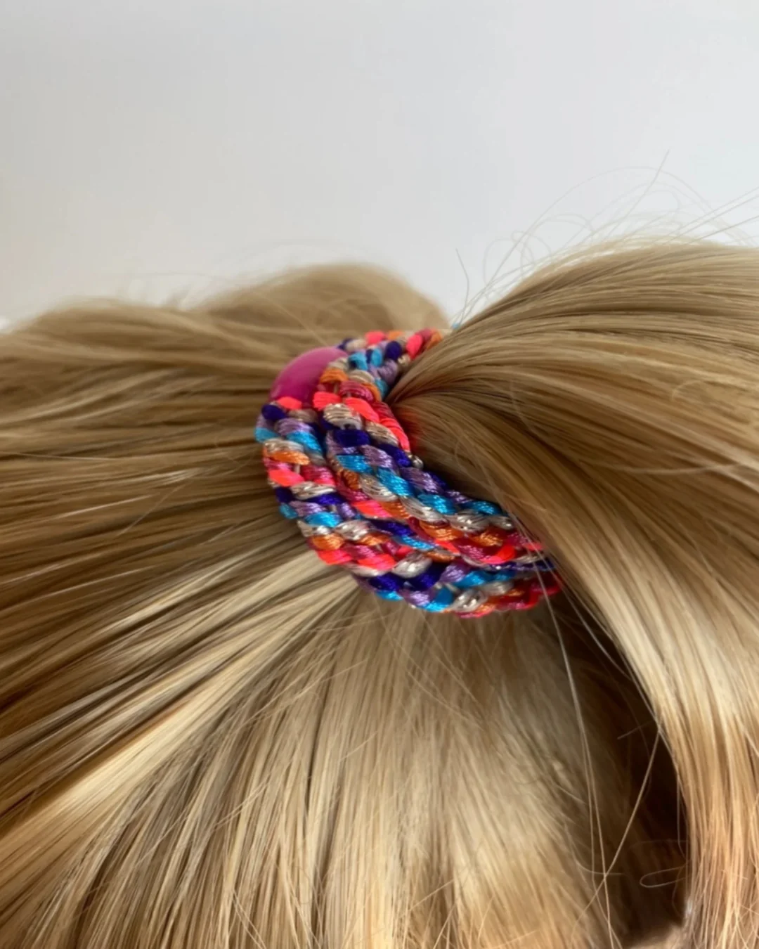 Kknekki Hair Tie | Mix | Orange & Neon Pink - Image 2