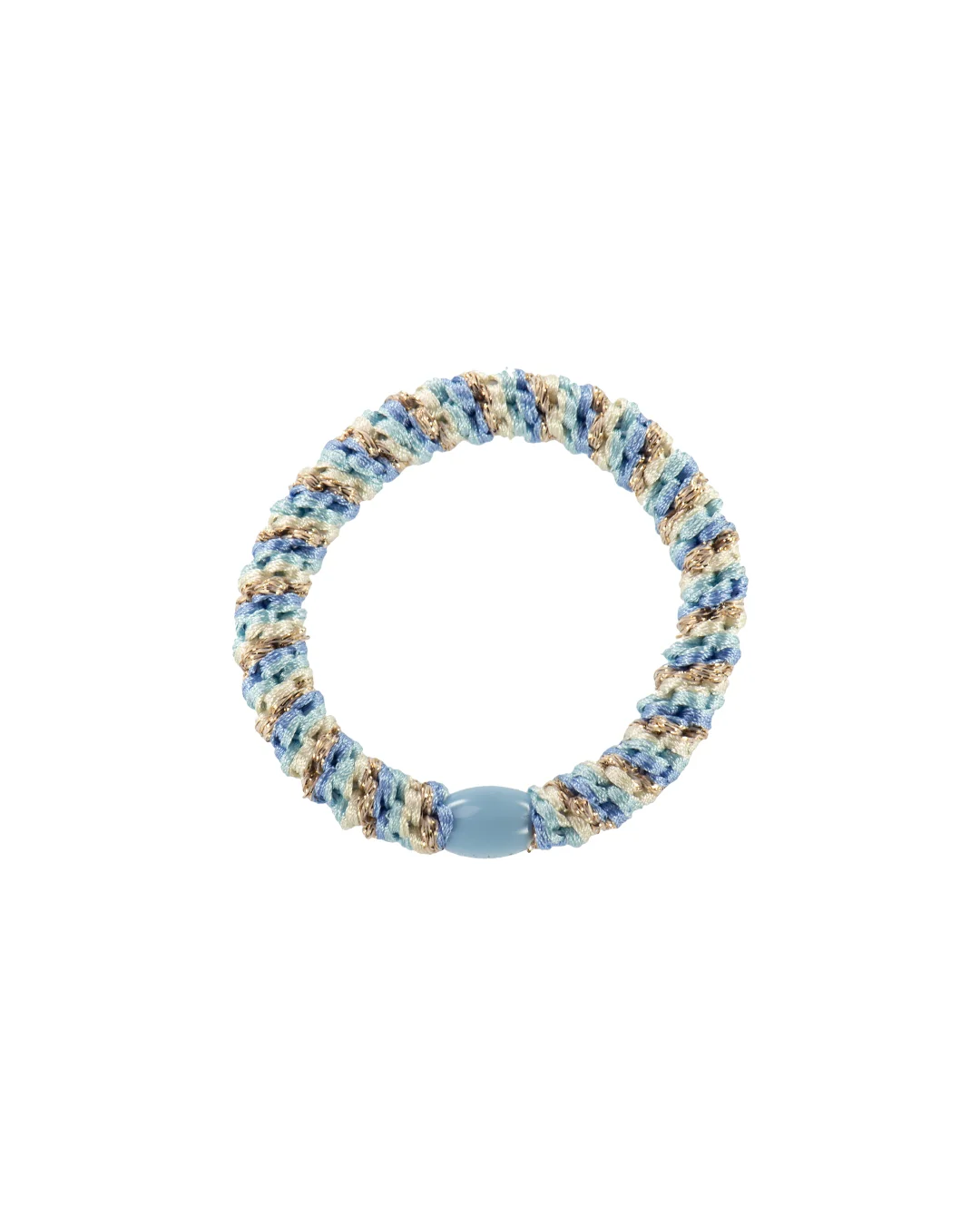 Kknekki Hair Tie | Mix | Light Blue & Gold