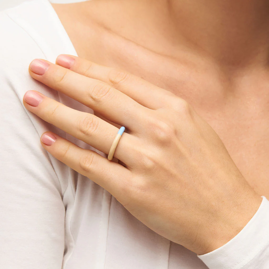 Enamel Double Colour Ring | Lulu Copenhagen - Image 10