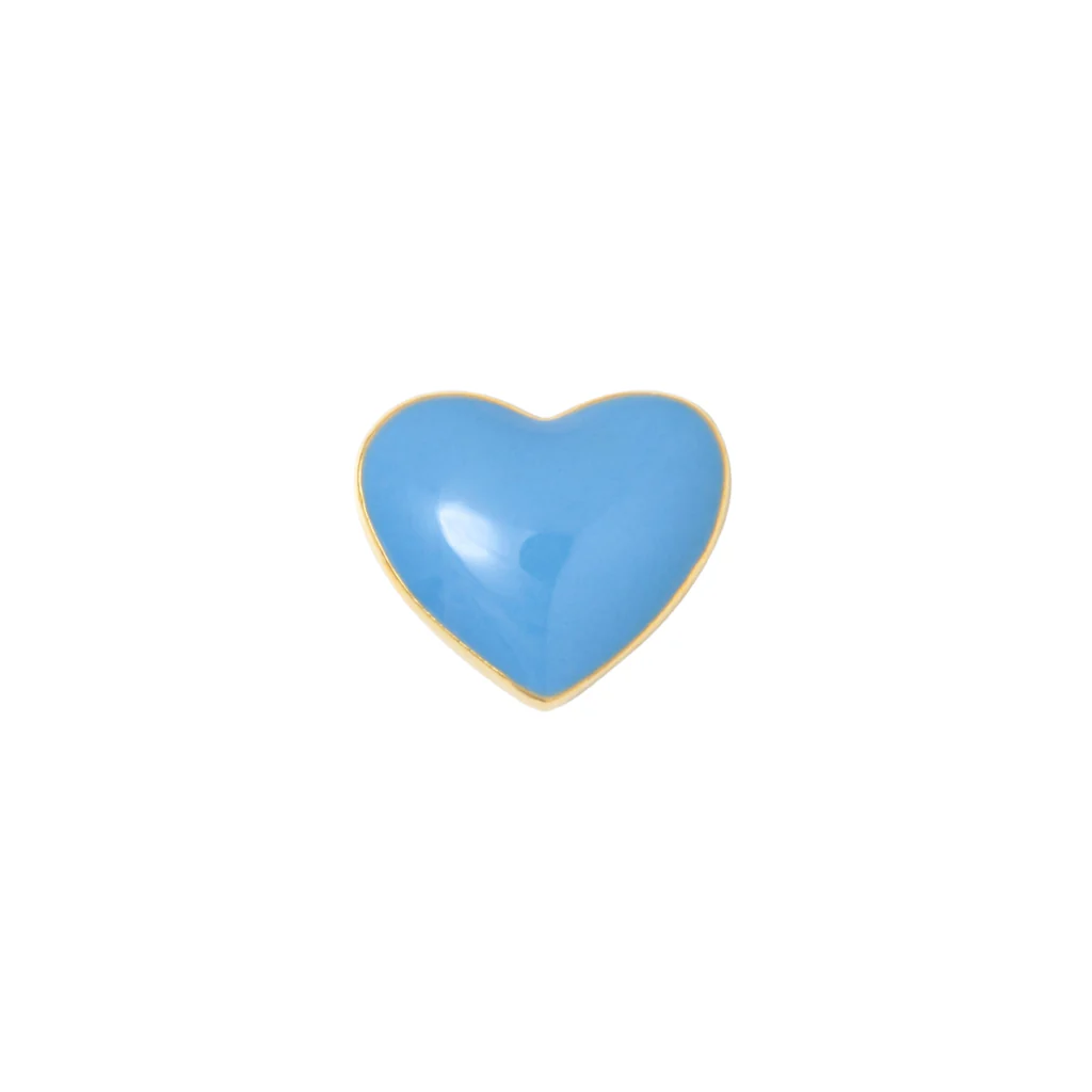 Enamel Love Heart Single Stud Earring | Love U | Lulu Copenhagen - Image 11