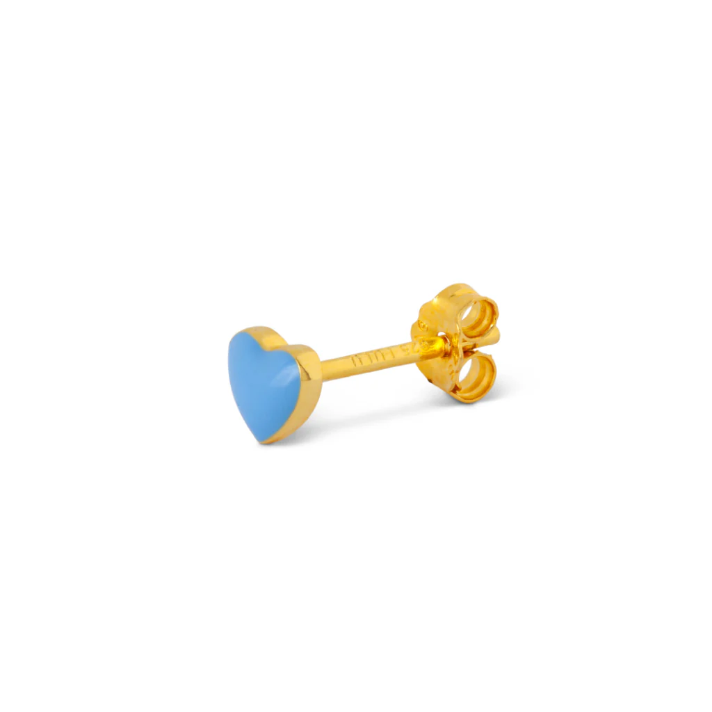 Enamel Love Heart Single Stud Earring | Love U | Lulu Copenhagen - Image 15