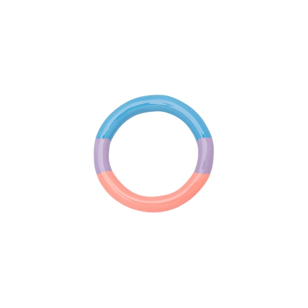 Enamel Triple Colour Ring | Lulu Copenhagen - Image 6