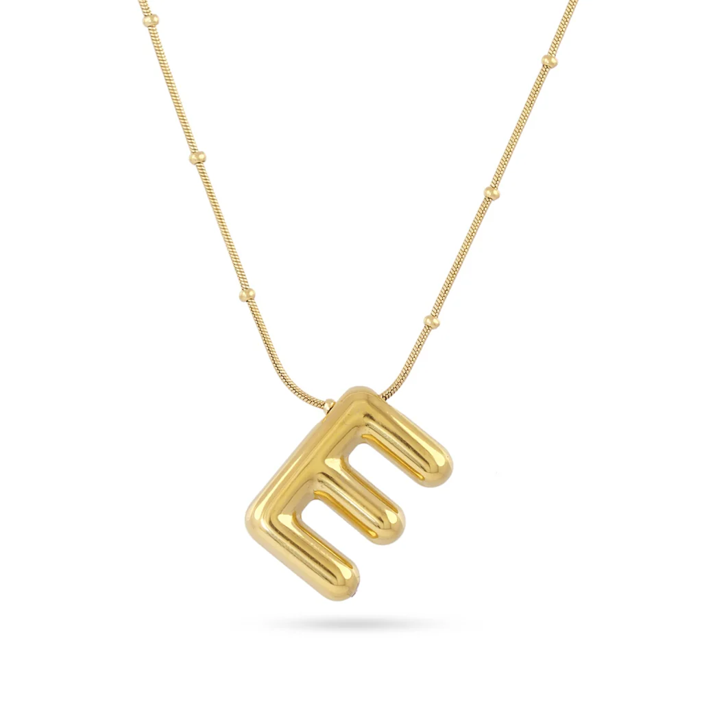 Steel Bubble Letter Necklace | Anartxy - Image 10