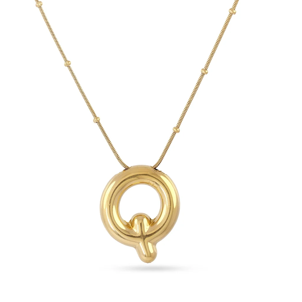 Steel Bubble Letter Necklace | Anartxy - Image 22