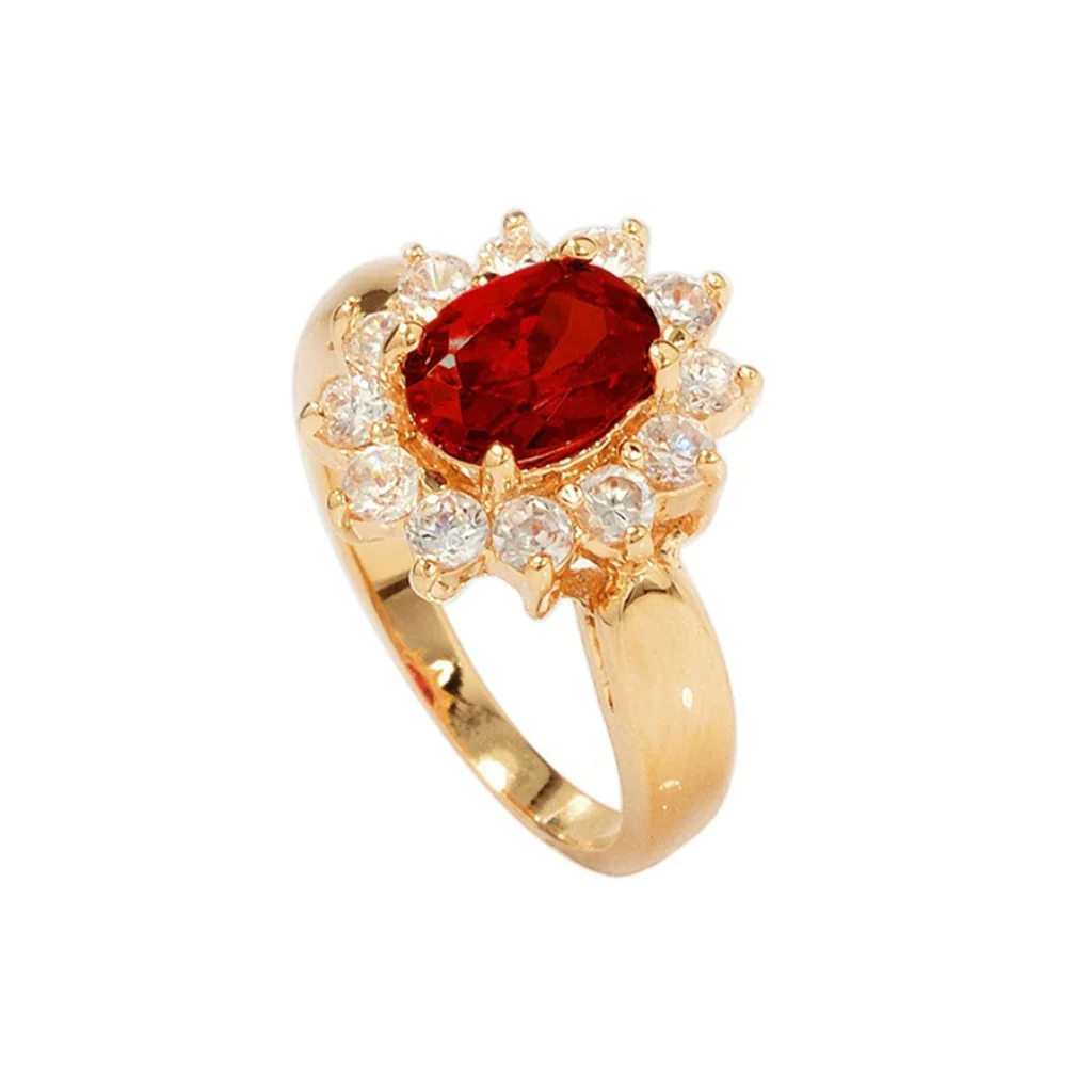 18ct Gold Plated Cluster Ring | Florina - Image 10