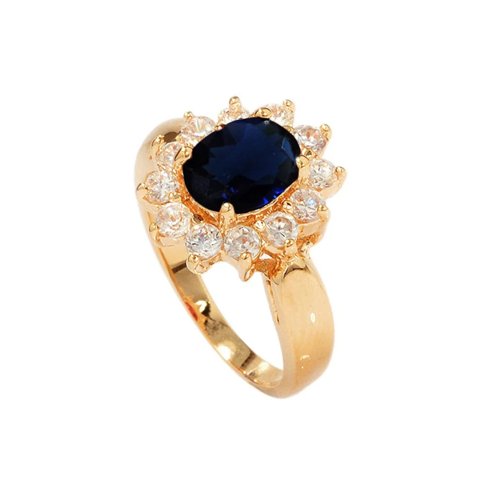18ct Gold Plated Cluster Ring | Florina - Image 8