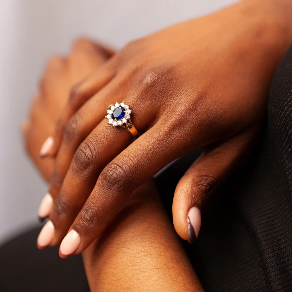 18ct Gold Plated Cluster Ring | Florina - Image 9