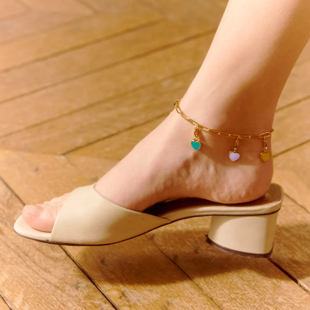 Gold Colourful Heart Charm | Sugared Heart | Palas - Image 9
