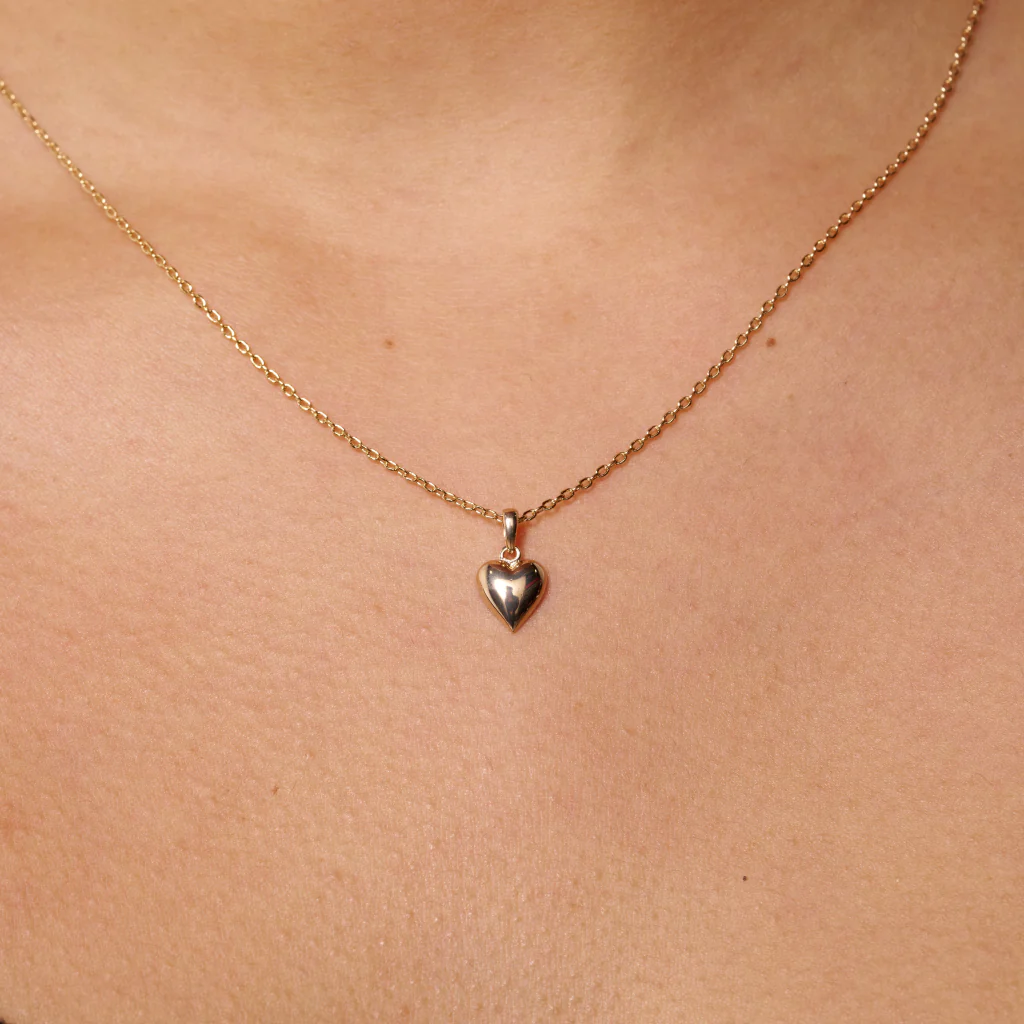 18ct Gold Plated Delicate Loveheart Necklace | Emmi - Image 3