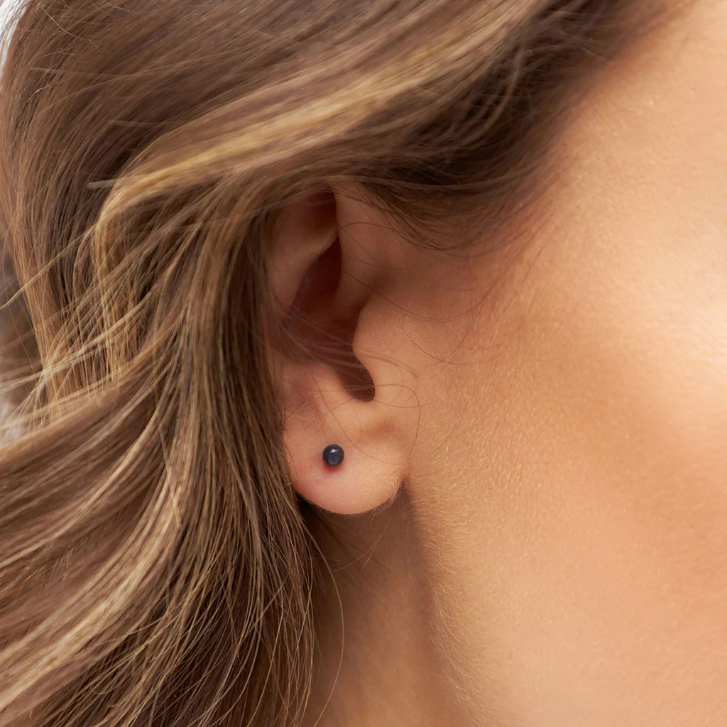 Gold Enamel Coloured Ball Single Stud Earring | Lulu Copenhagen - Image 14