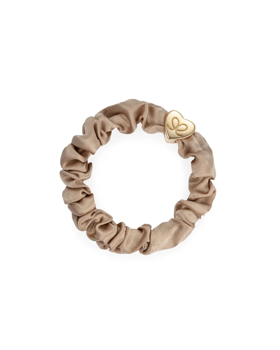 Gold Heart Silk Scrunchie | byEloise - Image 6