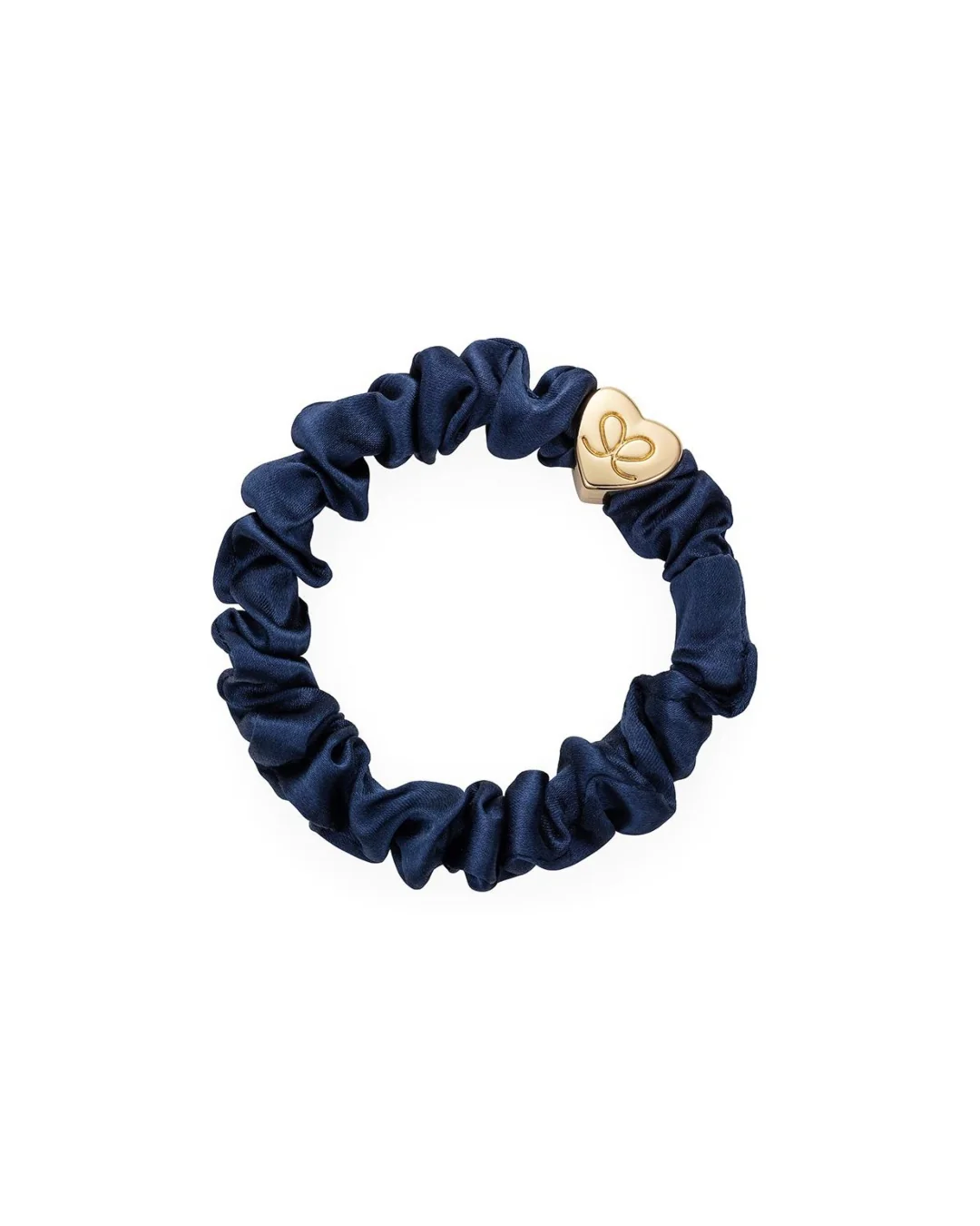 Gold Heart Silk Scrunchie | byEloise - Image 8