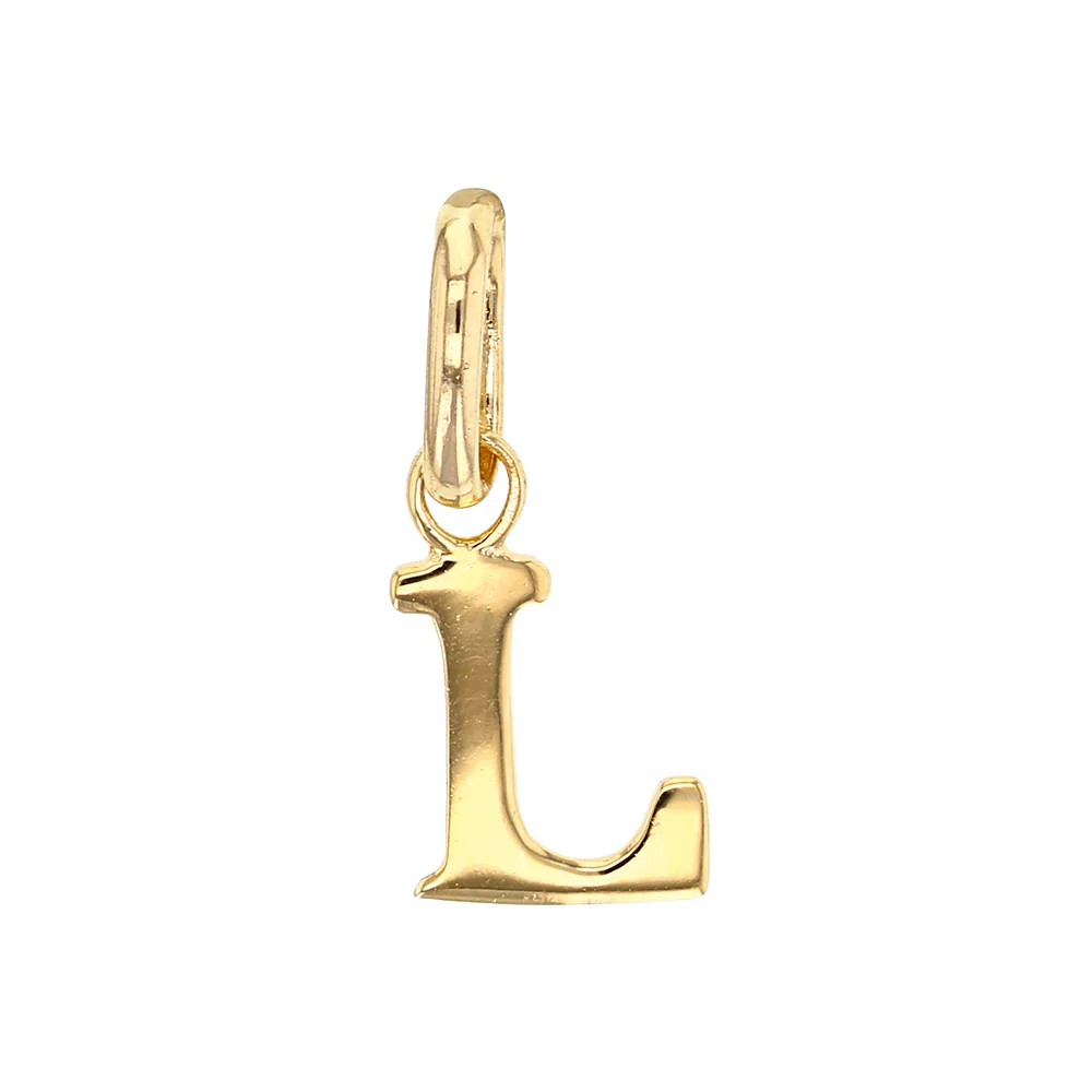 18ct Gold Plated Letter Pendant Necklace - Image 15