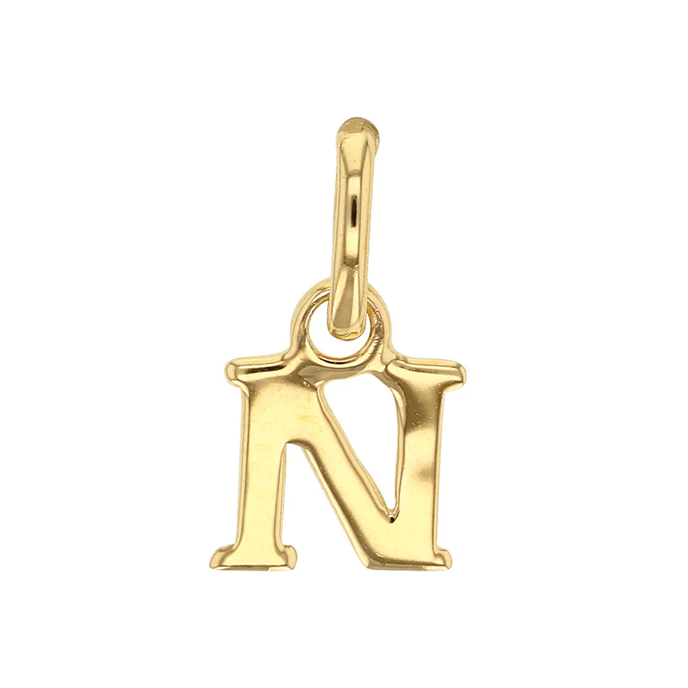 18ct Gold Plated Letter Pendant Necklace - Image 17