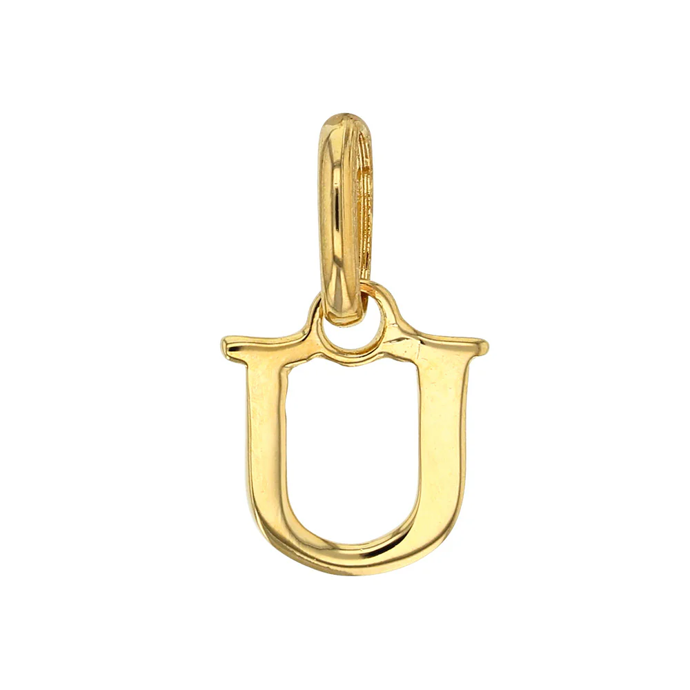 18ct Gold Plated Letter Pendant Necklace - Image 23