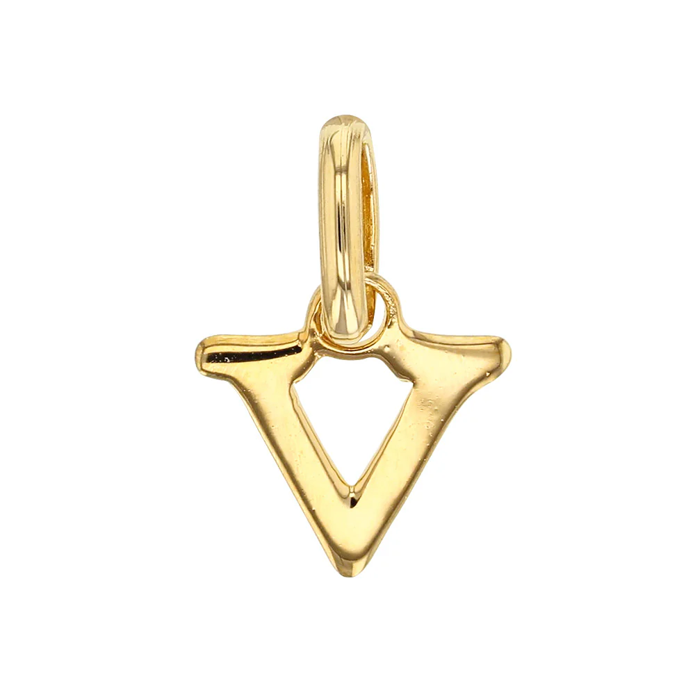 18ct Gold Plated Letter Pendant Necklace - Image 24