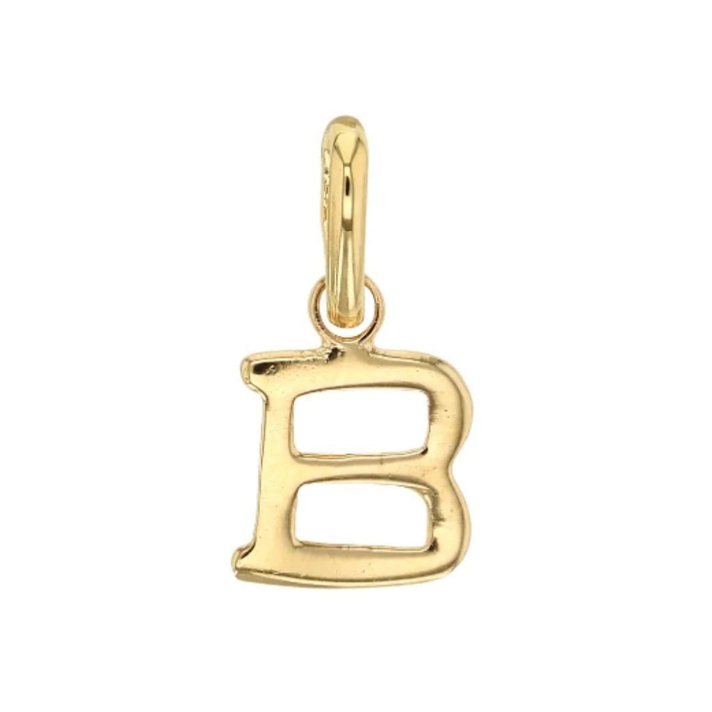 18ct Gold Plated Letter Pendant Necklace - Image 4