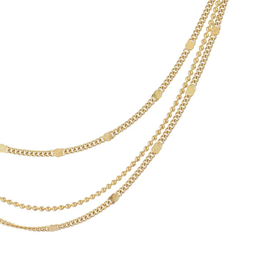 Steel Multi Chain Layering Necklace | Anartxy - Image 3