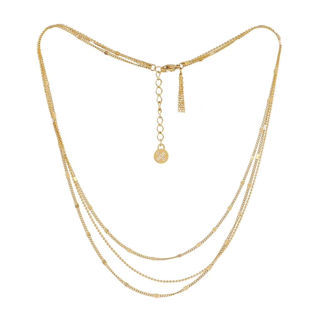 Steel Multi Chain Layering Necklace | Anartxy - Image 4