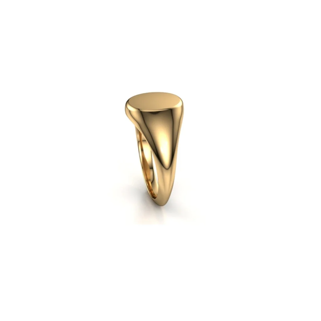 Gold Oval Signet Ring | Thari - Image 5