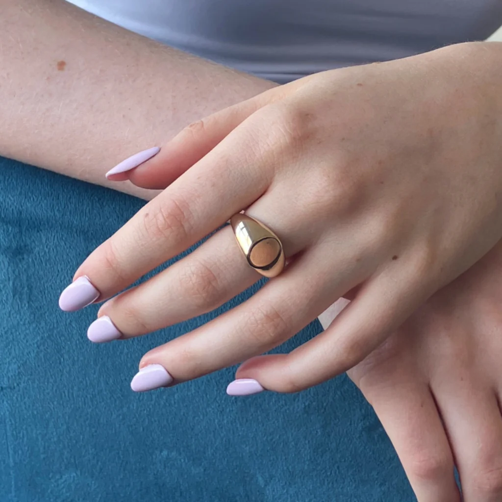 Gold Oval Signet Ring | Thari - Image 6
