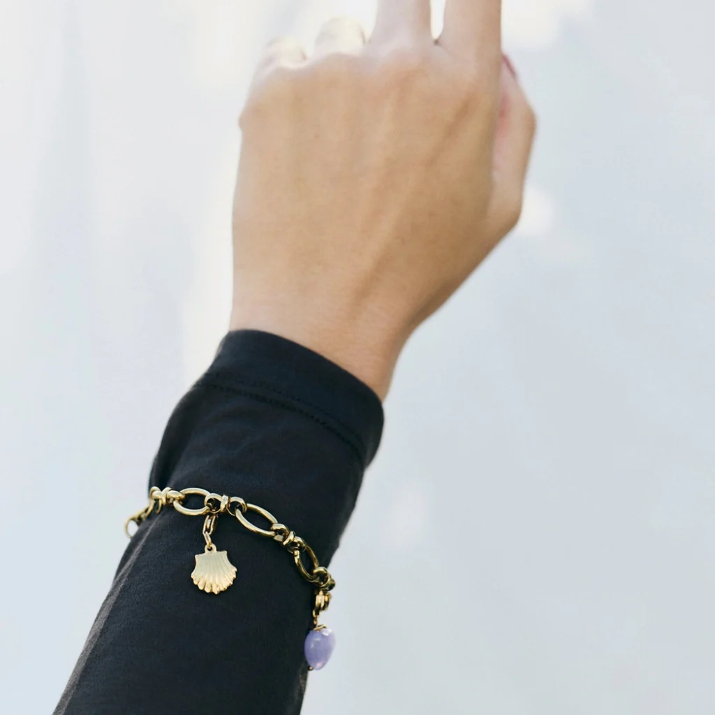 Gold Sea Shell Charm | Mini Capasanta | Palas - Image 2