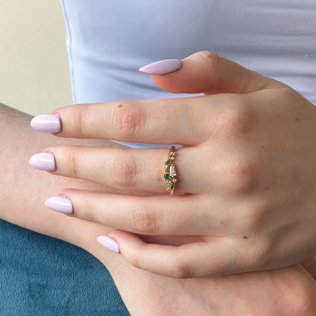 18ct Gold Plated Constellation Ring | Lattin - Image 3