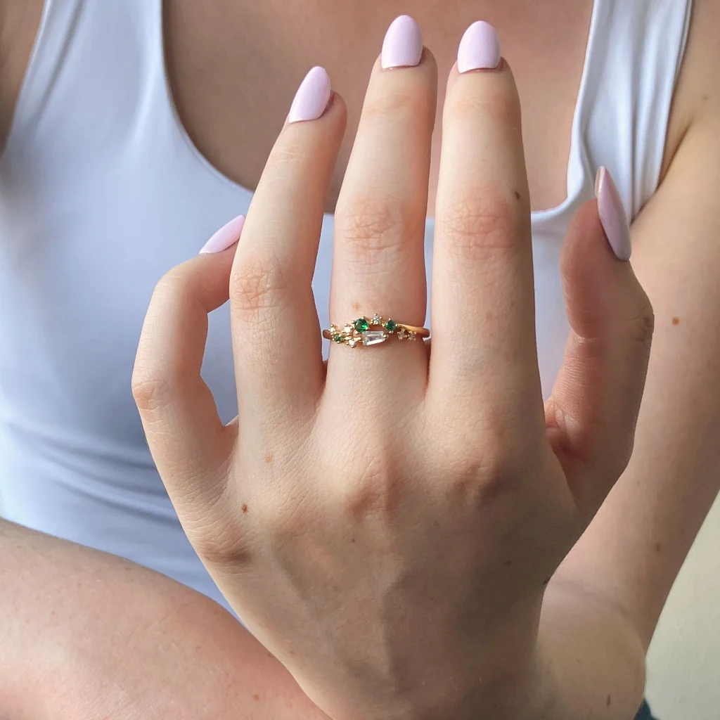 18ct Gold Plated Constellation Ring | Lattin - Image 4