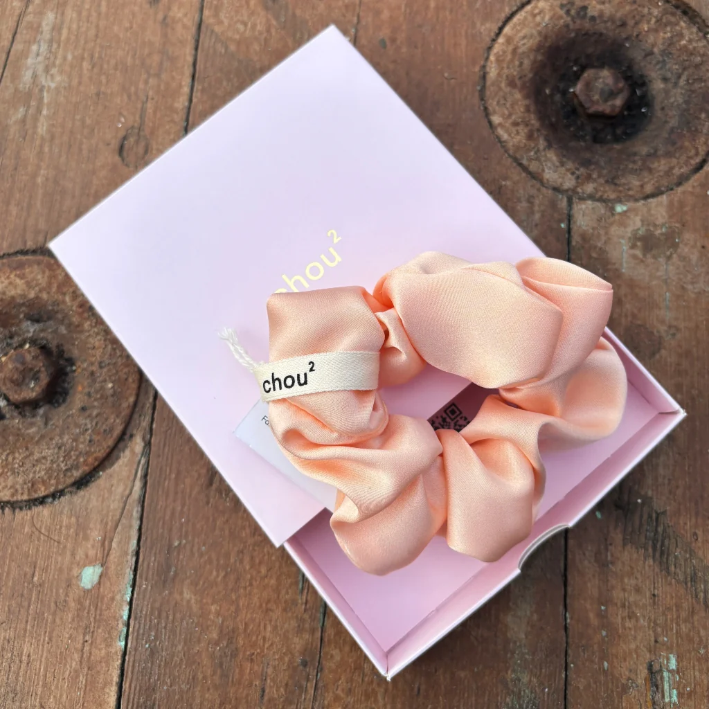 Hair Scrunchie | Apricot | Chou² - Image 4